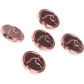 Harry's Horse Boutons Metallic Horse Or rose