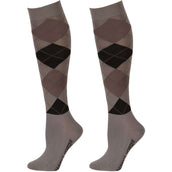 Harry's Horse Chaussettes d'Équitation Arygle Gris