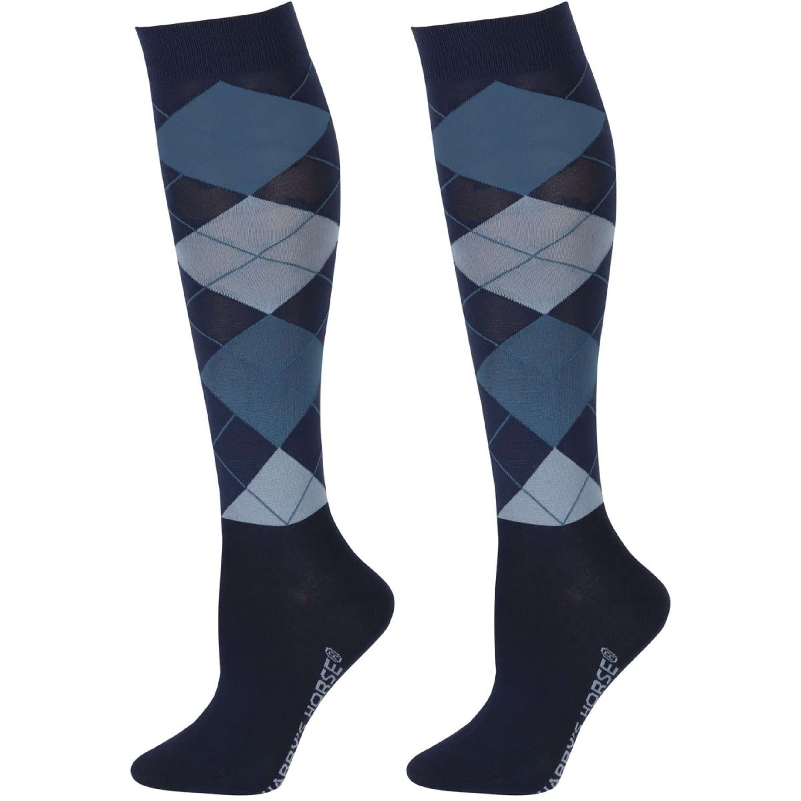 Harry's Horse Chaussettes d'Équitation Arygle Marin Harry's Horse Chaussettes d'Équitation Arygle Marin