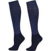 Harry's Horse Chaussettes d'Équitation Bit Marin