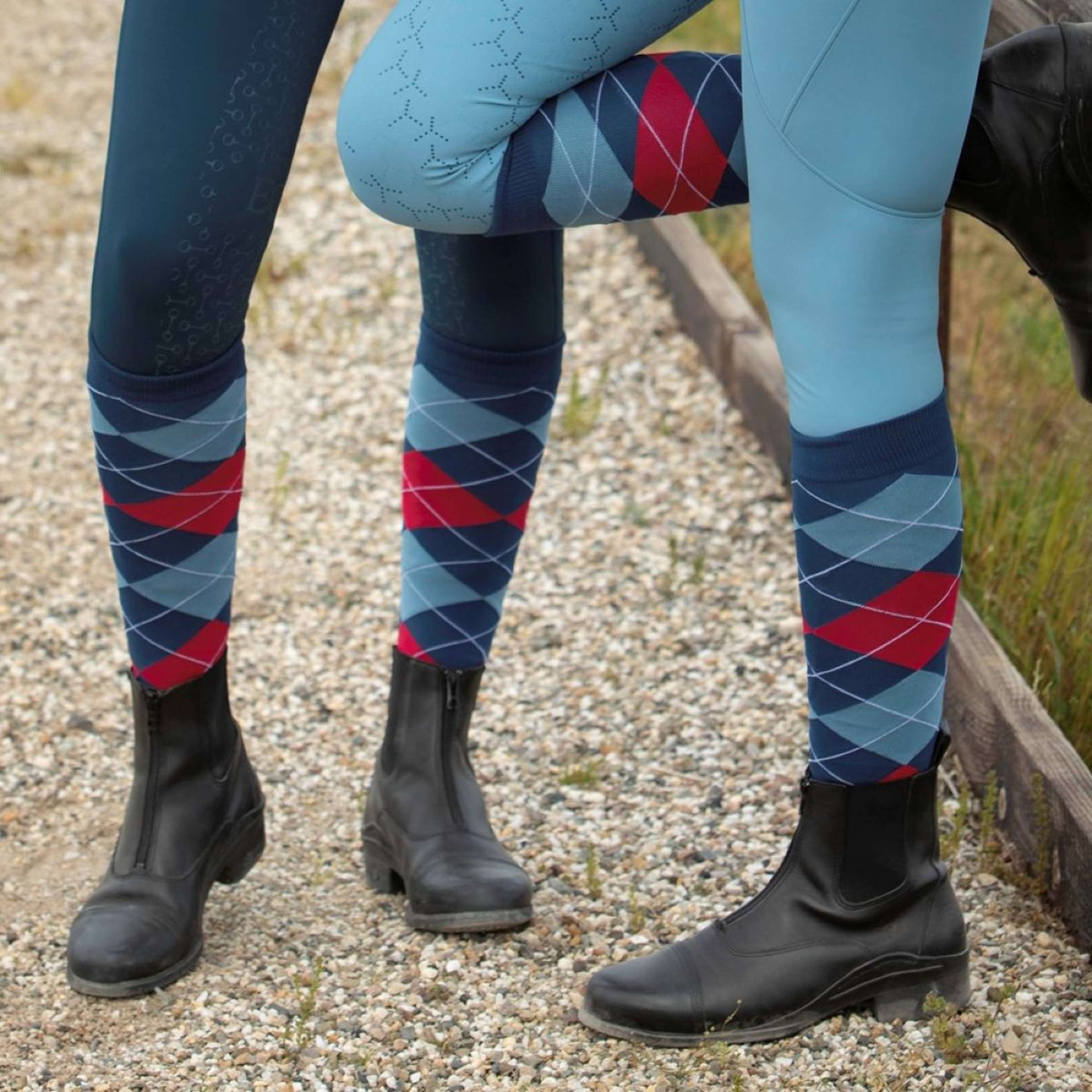 Harry's Horse Chaussettes Check Moonlit Ocean