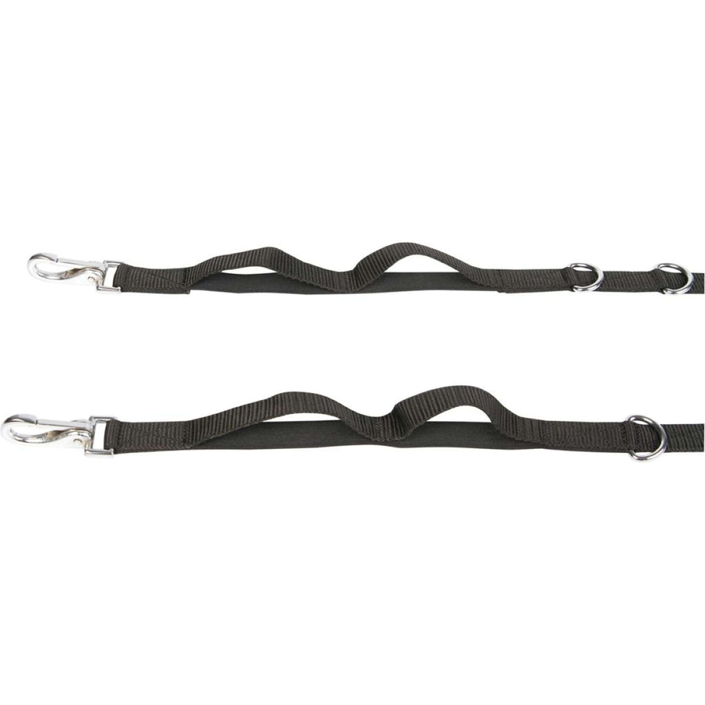 Harry's Horse Rênes Fixes Réglable avec Élastique Noir
