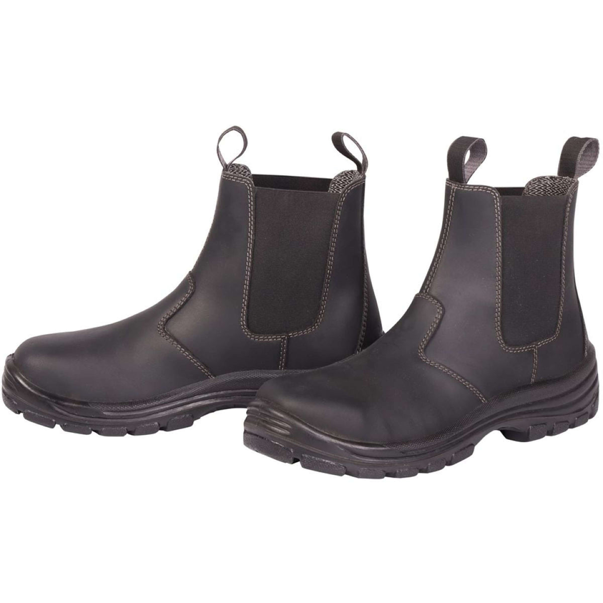 Harry's Horse Jodhpurs Safety Steel Toe Cuir Noir