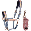 Harry's Horse Ensemble Licol Diva Mauvewood Faded-Denim