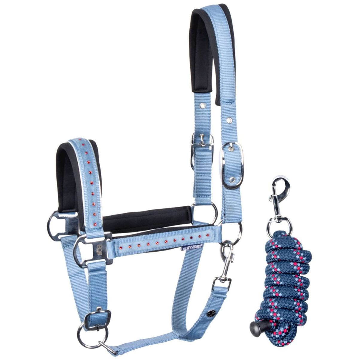 Harry's Horse Ensemble Licol Crystal Bleu ciel