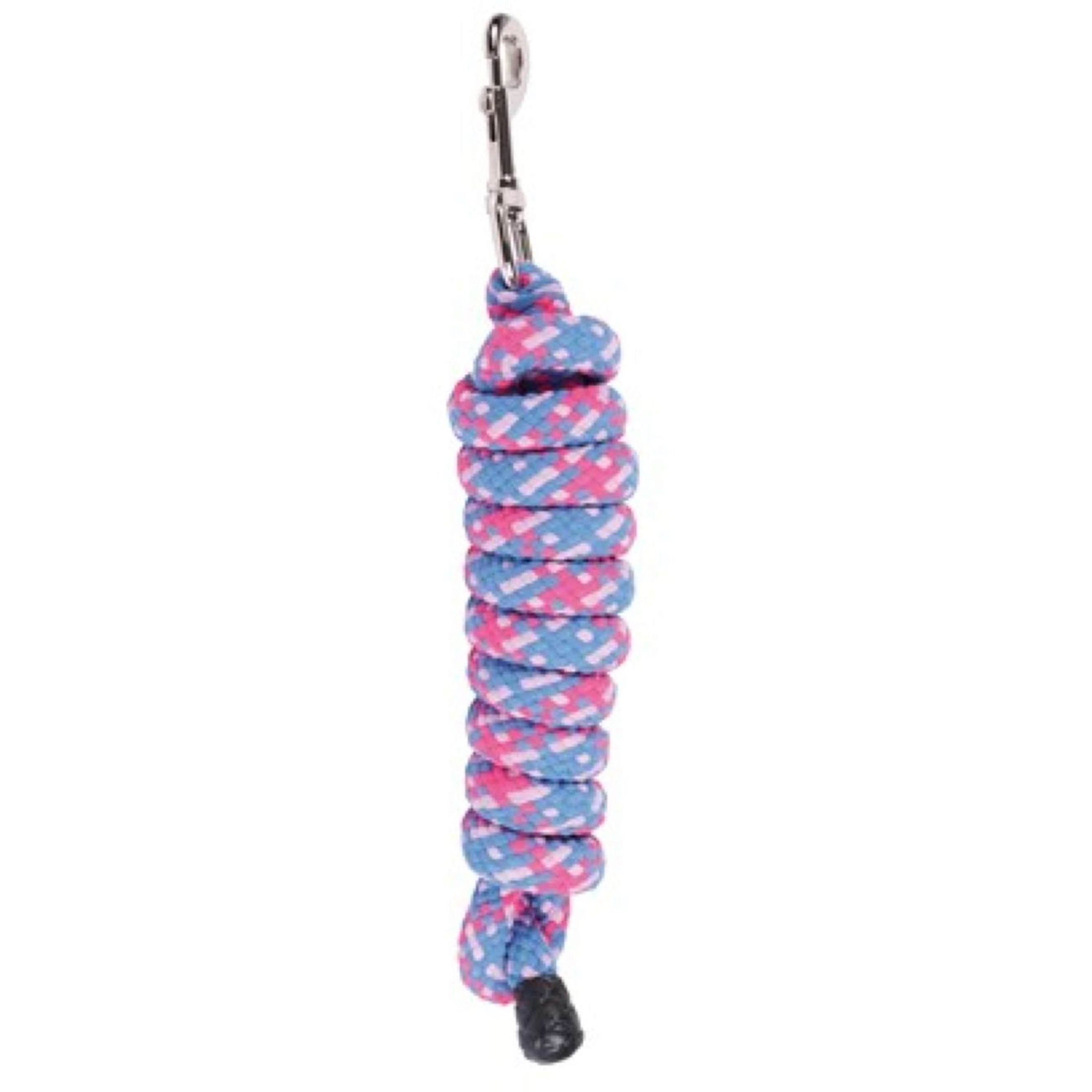 Harry's Horse Corde pour Licol Mounty Musketon Zilver 2m Fuchsia/Bleu