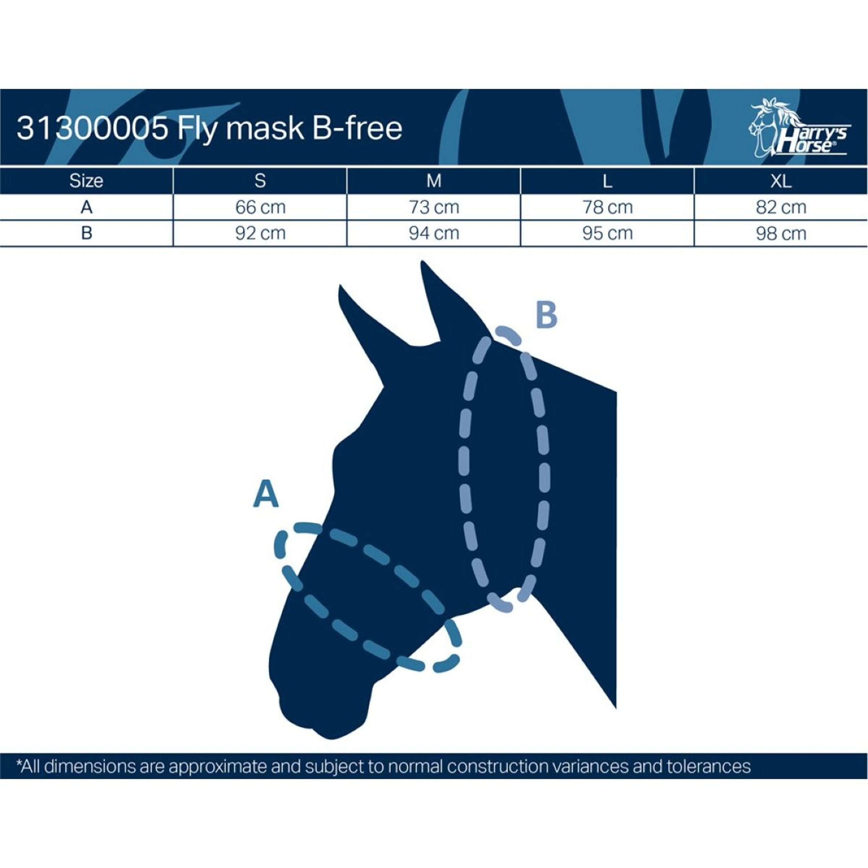 Harry's Horse Masque Anti-Mouches B-Free Gris/Noir