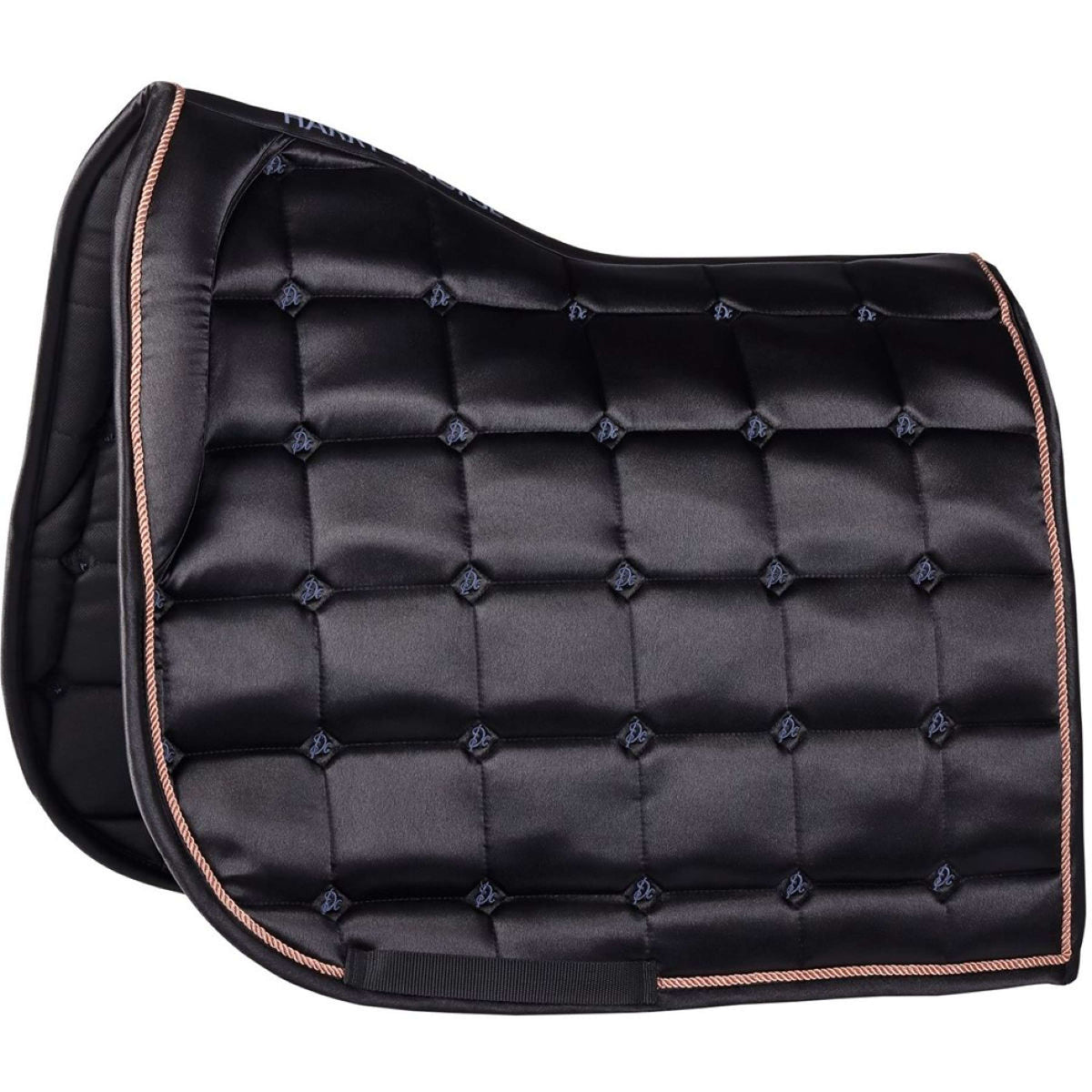 Harry's Horse Tapis de Selle Denici Cavalli Indigo Satin Dressage Noir