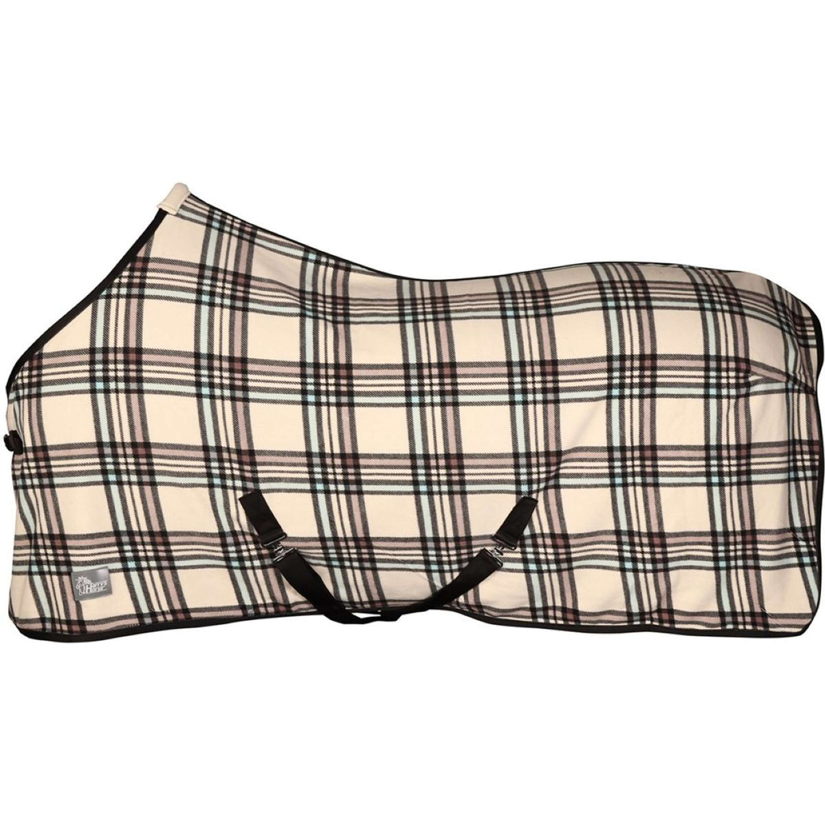 Harry's Horse Couverture Polaire Check Crème