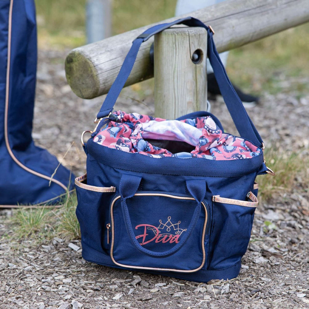 Harry's Horse Trousse de Pansage Diva Mauvewood Collegiate-Blue