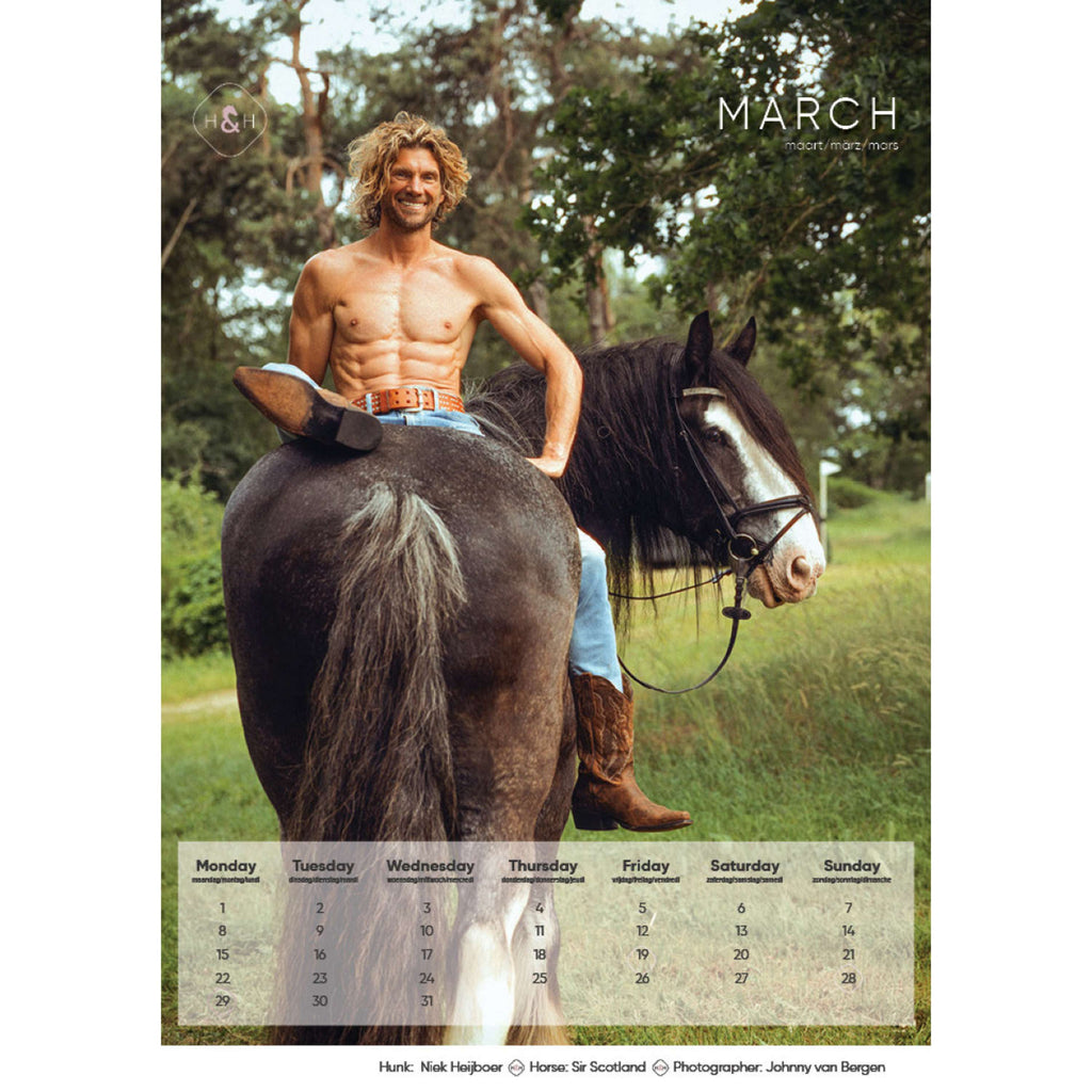 Horse and Hunk Calendrier 2027