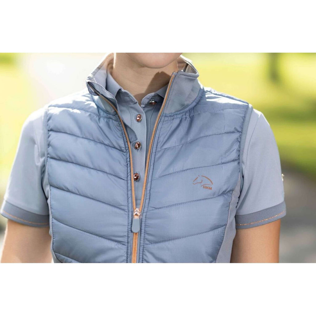 HKM Gilet Sans Manches Basel Gris/Or Rose