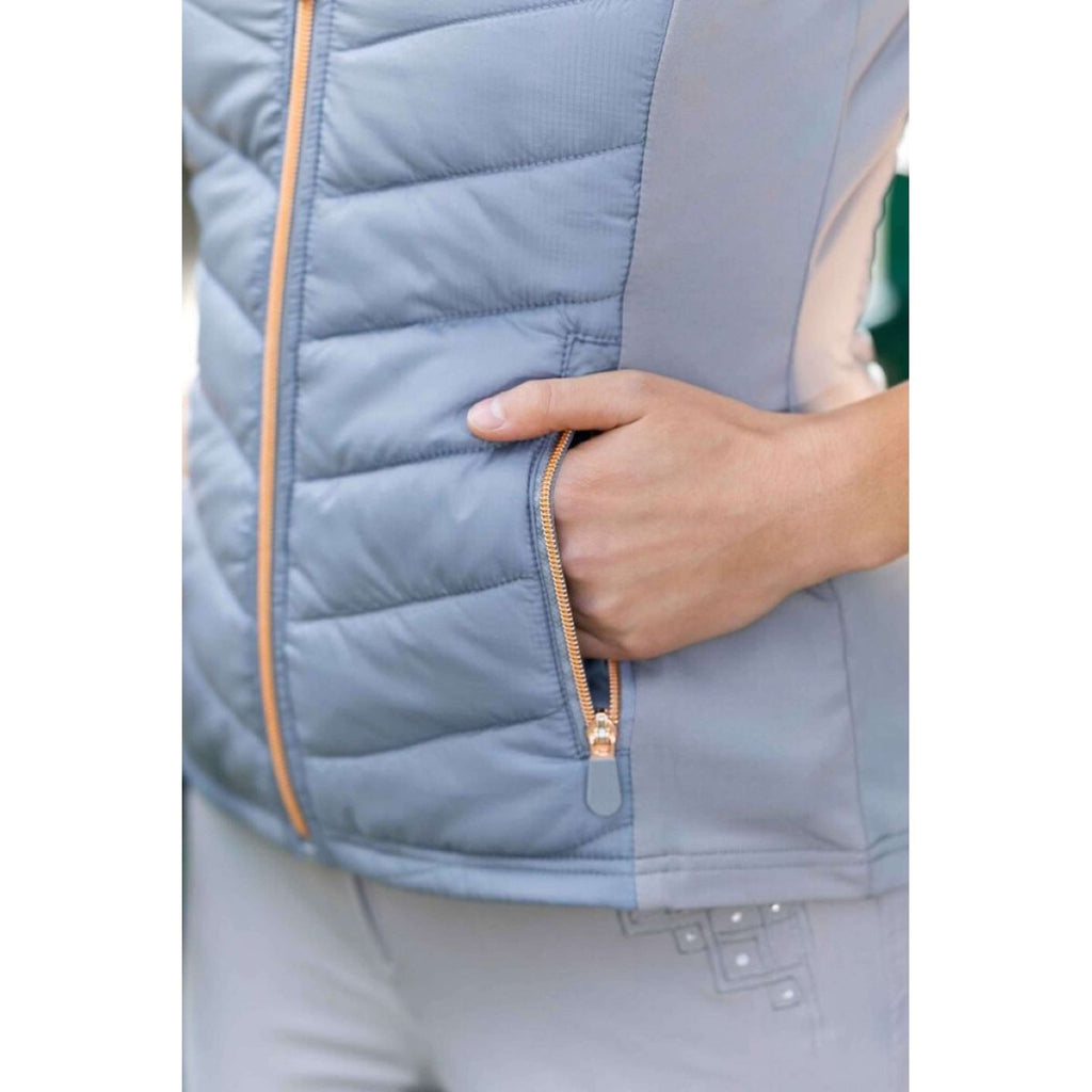 HKM Gilet Sans Manches Basel Gris/Or Rose
