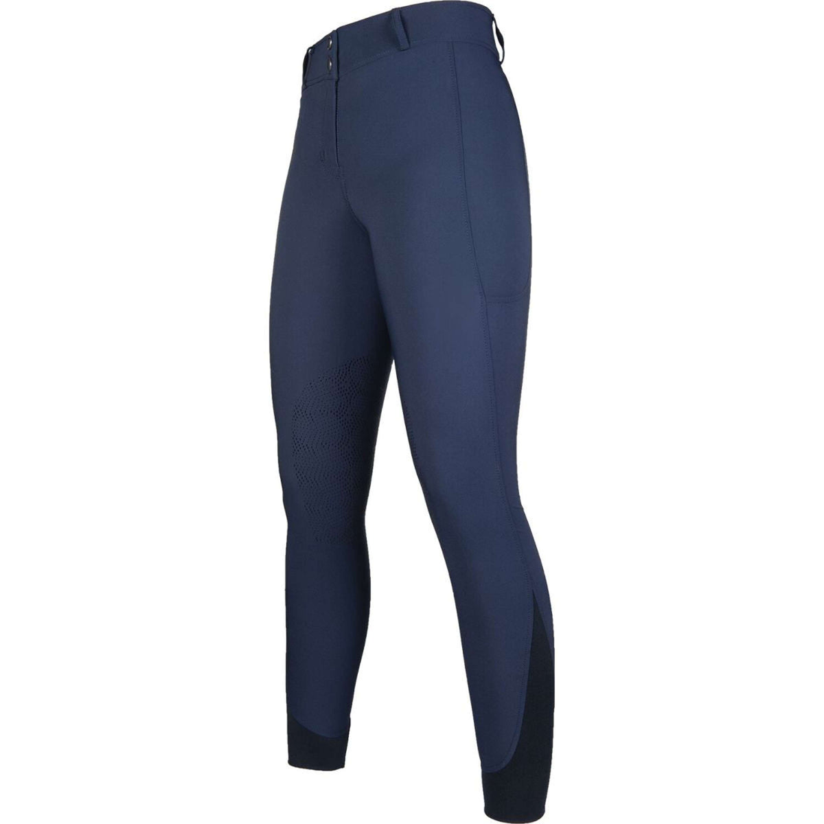 HKM Pantalon d'Équitation Comfort Flo Prise de Genou Bleu Foncé