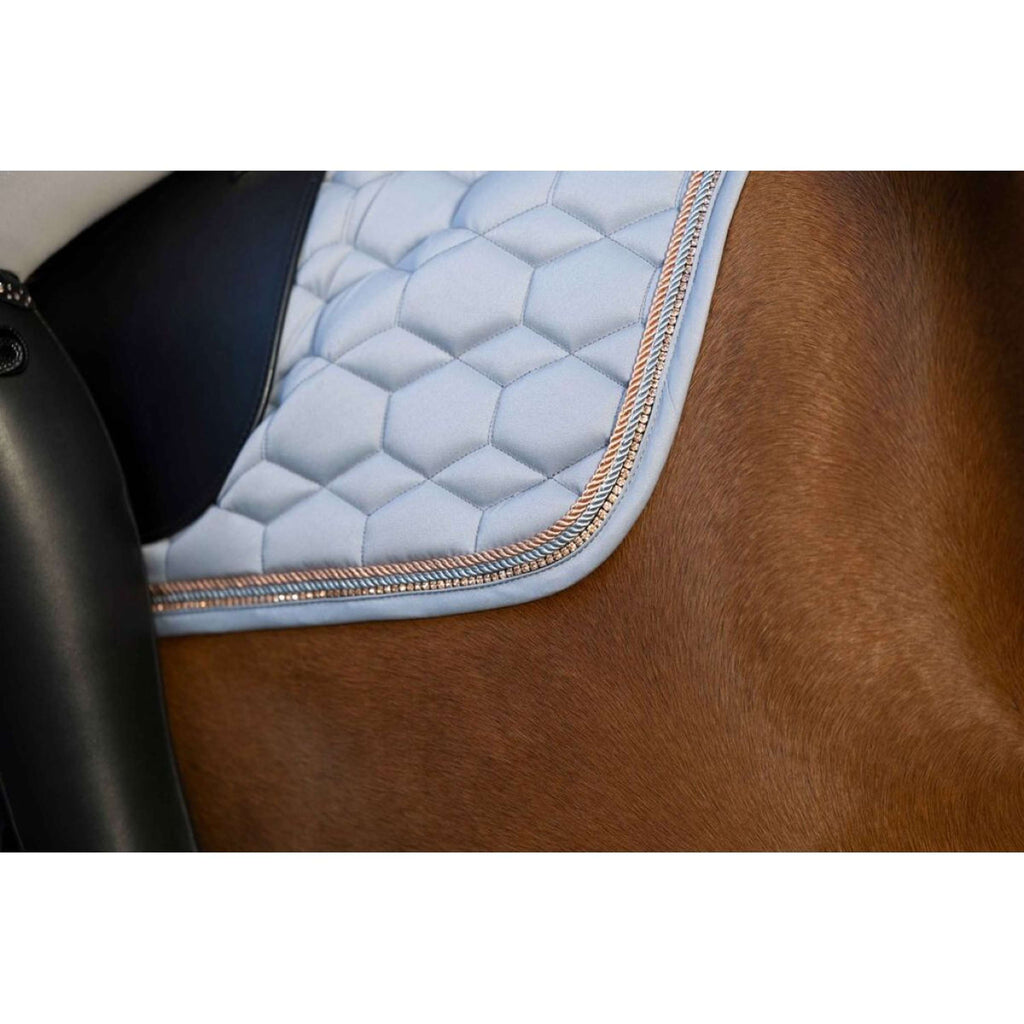 HKM Tapis de Selle Rosegold Glamour Dressage Or Rose