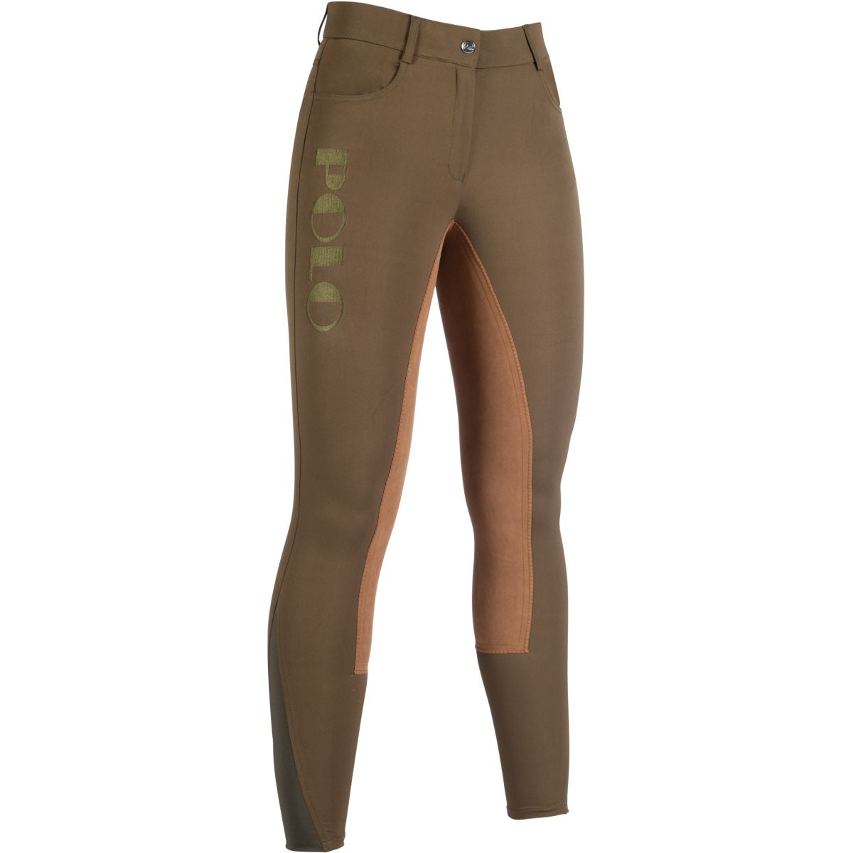 HKM Pantalon d'Équitation Buenos Aires avec Siège en Alos Olive