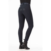 HKM Pantalon d'Équitation Monaco Silicone Fond de Peau Bleu Foncé