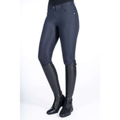 HKM Pantalon d'Équitation Luna Full Grip Bleu Foncé