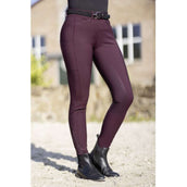 HKM Pantalon d'Équitation Helene Full Grip Vin rouge