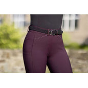 HKM Pantalon d'Équitation Helene Full Grip Vin rouge