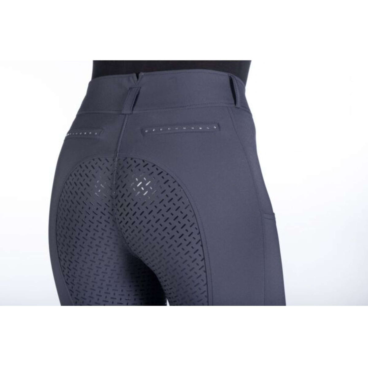 HKM Pantalon d'Équitation Helene Full Grip Bleu Foncé