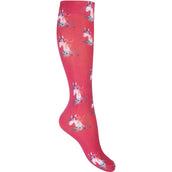 HKM Chaussettes d'Équitation Wonderland Framboise