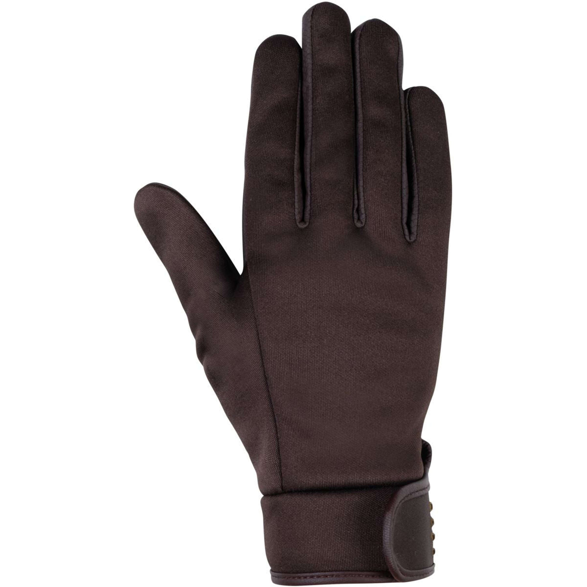 HKM Gants d'Équitation Basil Softshell Marron foncé