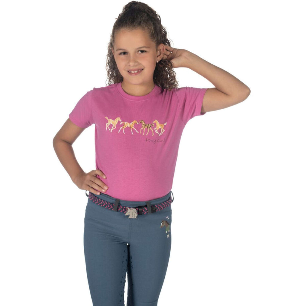 HKM T-Shirt Pony Club Rose