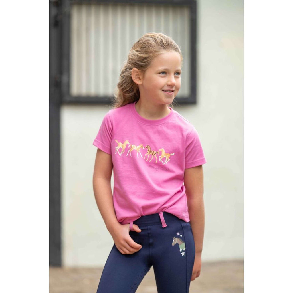 HKM T-Shirt Pony Club Rose