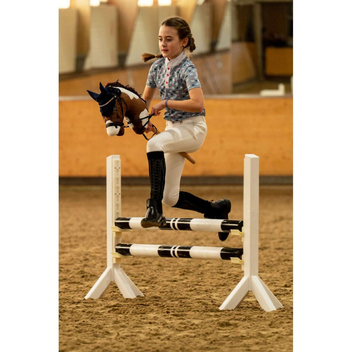 HKM Hobby Horse Marron/Blanc