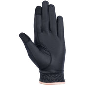 HKM Gants d'Équitation Rosegold Glamour Noir