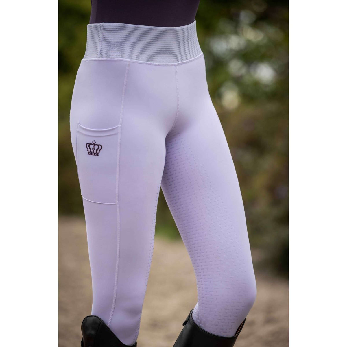 HKM Legging d'Équitation Lavender Bay Full Seat Lavande