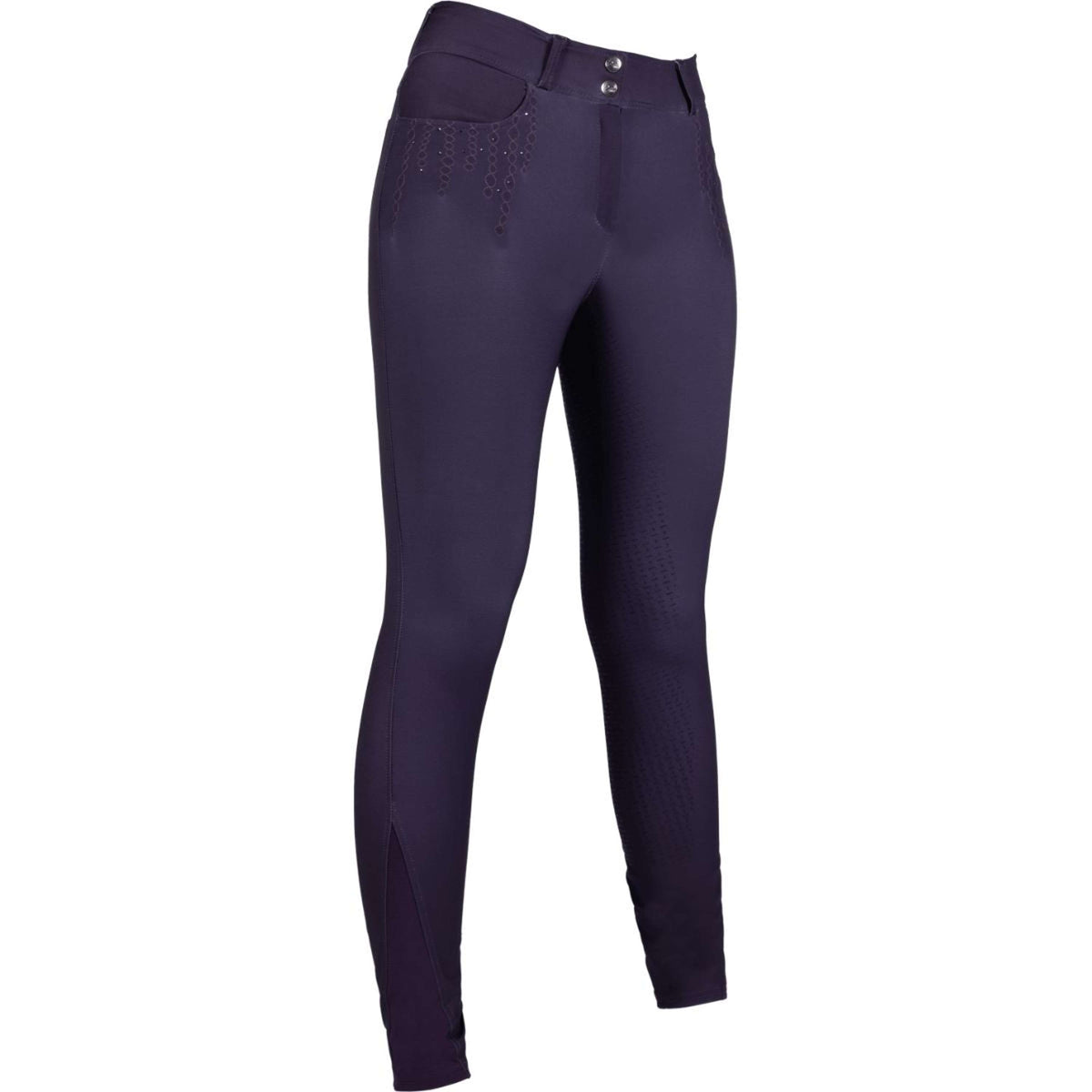 HKM Pantalon d'Équitation Lavender Bay Full Seat Violet Foncé