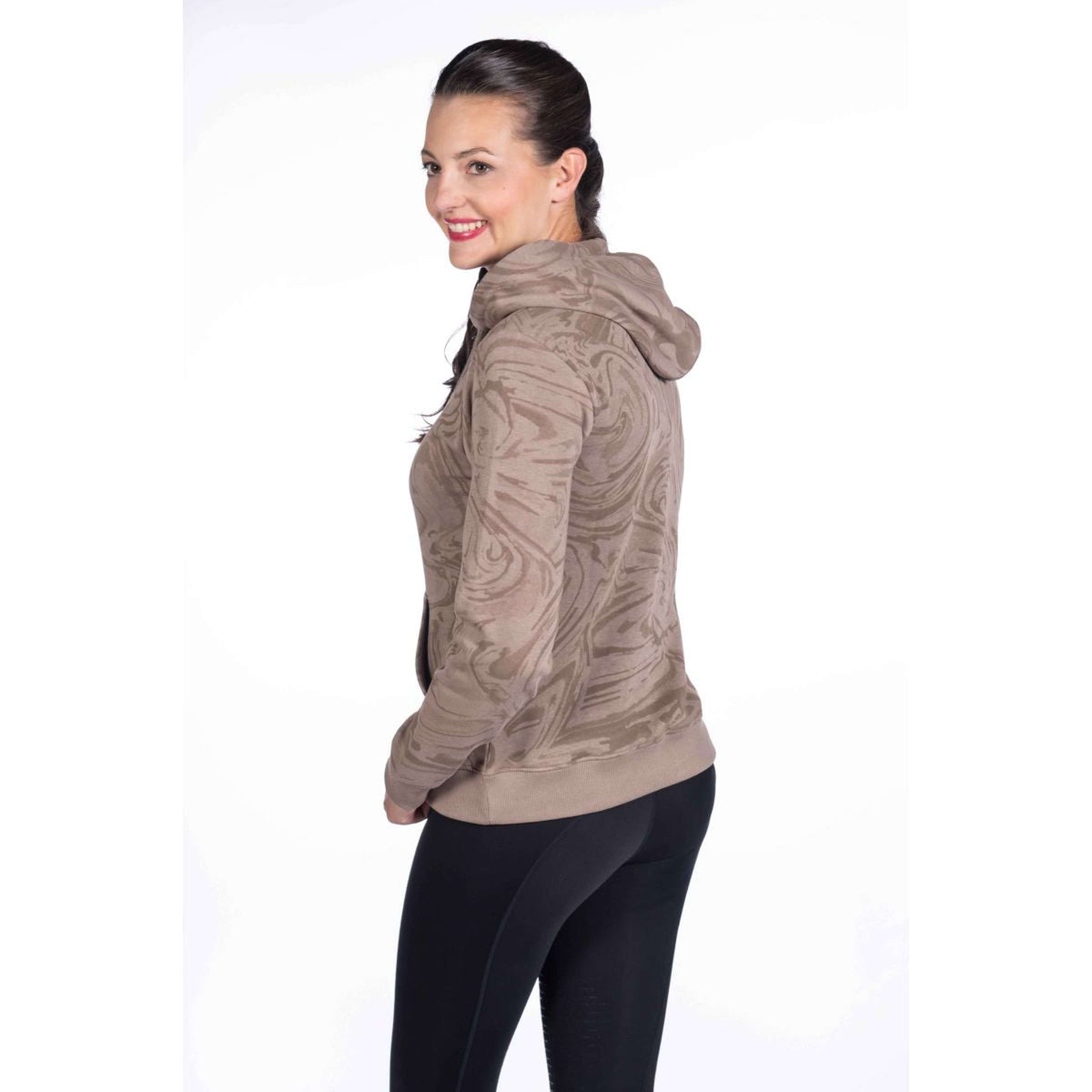 HKM Pull col Hoodie Lavender Bay Taupe