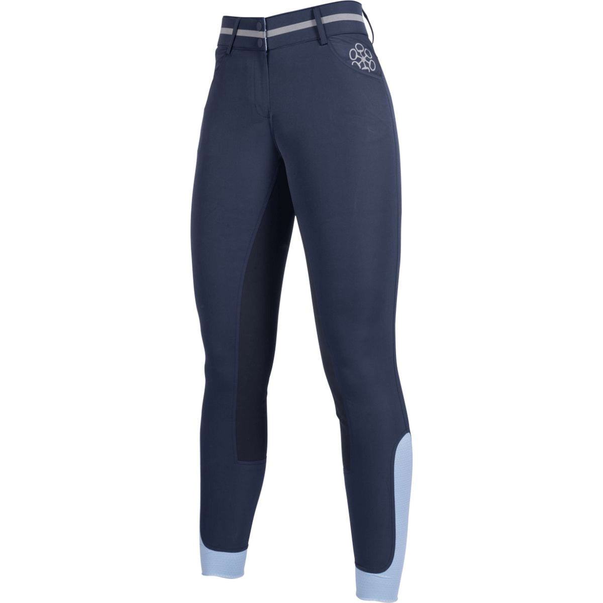 HKM Pantalon d'Équitation Bloomsbury Belmtex Full Seat Bleu Foncé