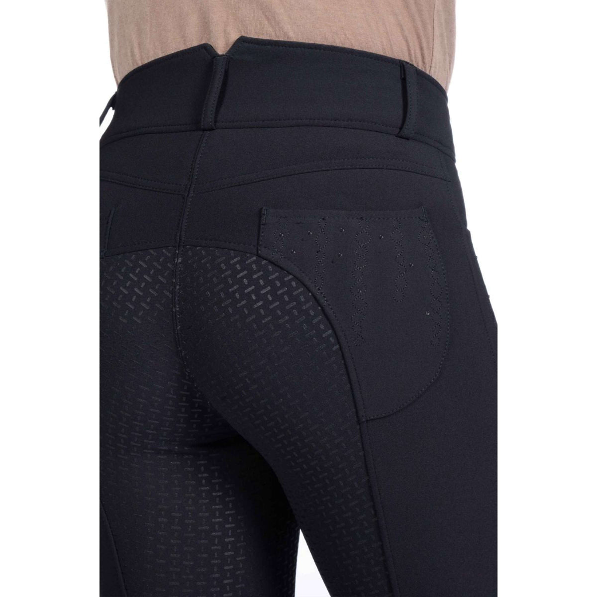 HKM Pantalon d'Équitation Savona Full Grip Noir