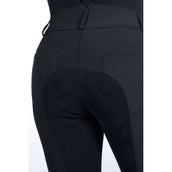 HKM Pantalon d'Équitation Savona Alos Full Grip Noir