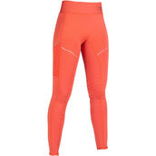 HKM Legging d'Équitation Savona Full Grip Rouge