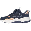 HKM Chaussures Rosegold Glamour Bleu Foncé