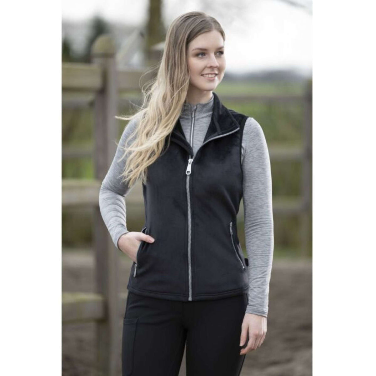 HKM Gilet Sans Manches Leana Noir