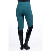 HKM Legging d'Équitation Port Royal Full Grip Petrol