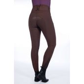 HKM Pantalon d'Équitation Arctic Bay Silicone Full Seat Marron foncé