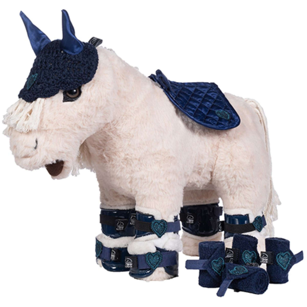 HKM Câlin Poney Riding Ensemble de Démarrage Bleu profond