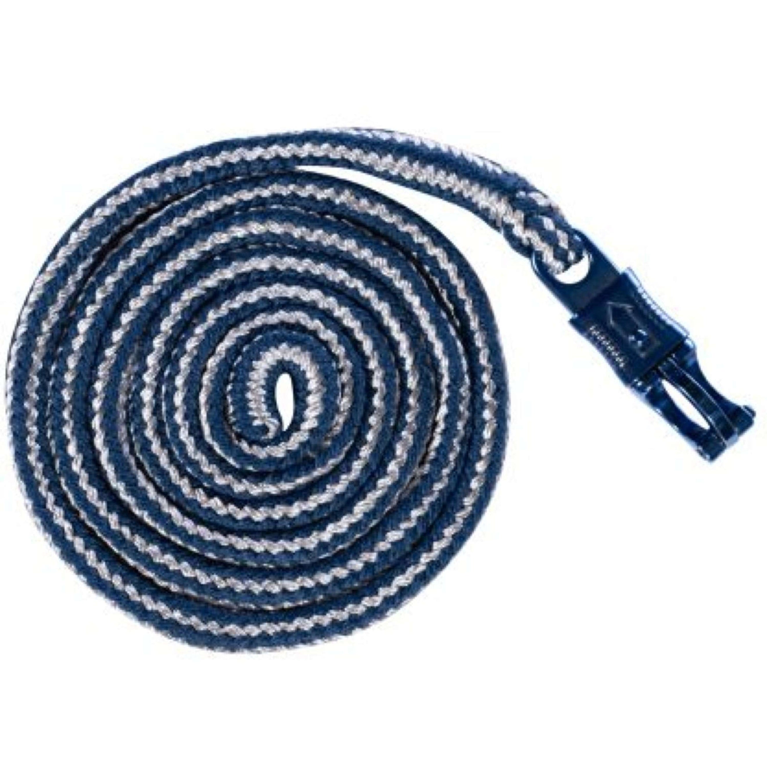 HKM Corde pour Licol Port Royal avec crochets anti-panique Bleu Foncé