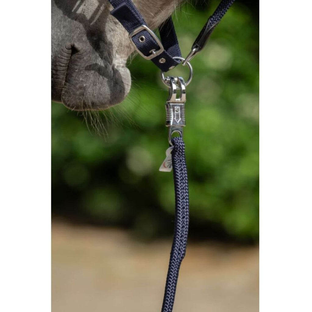 HKM Corde pour Licol Carlotta Crochet Panique Bleu foncé