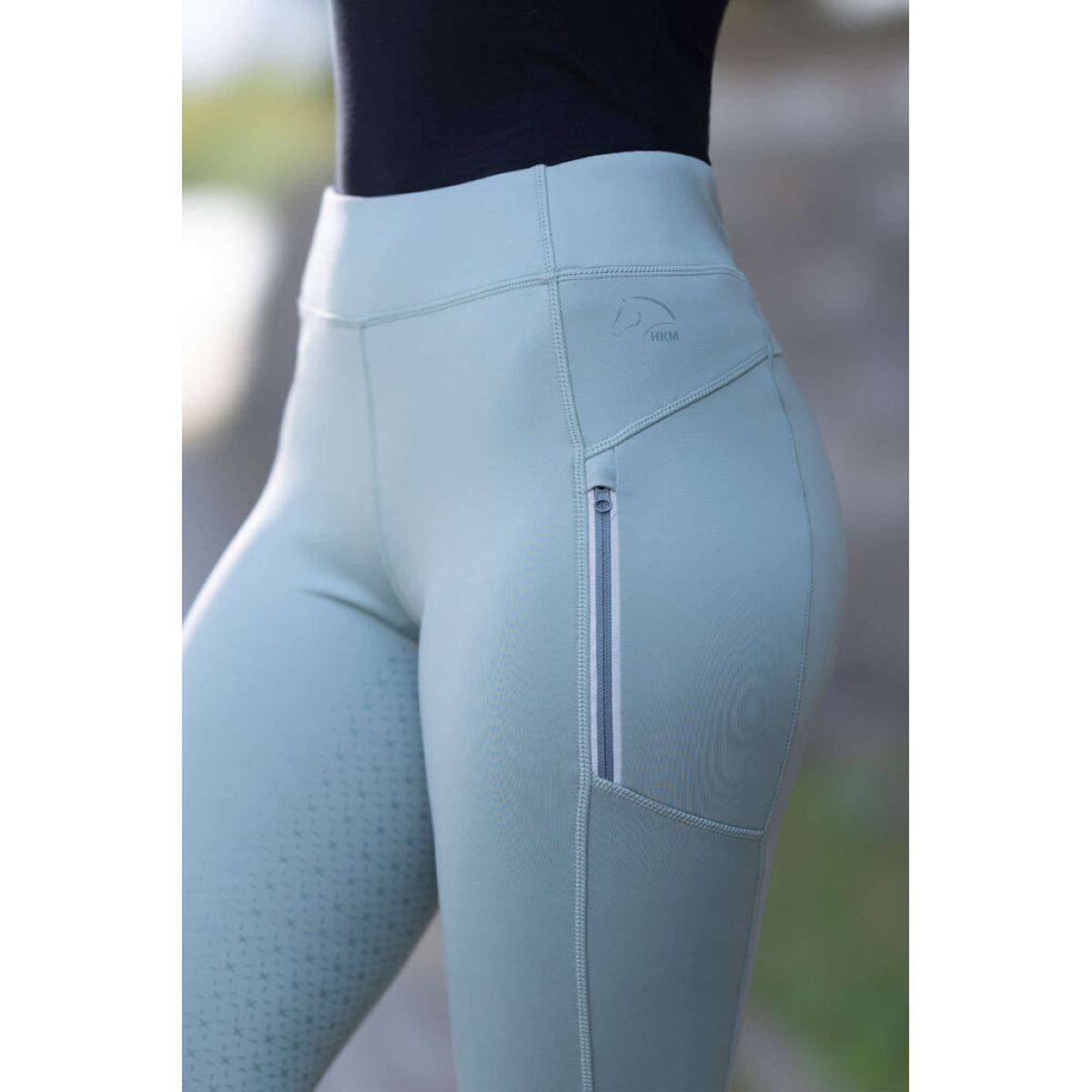 HKM Legging d'Équitation Harbour Island Full Grip Sage