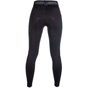 HKM Pantalon d'Équitation Hailey Full Grip Noir