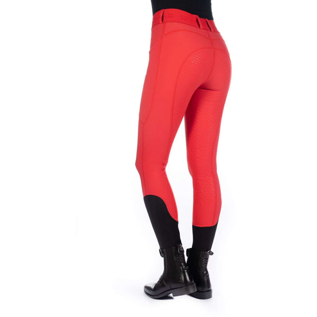 HKM Legging d'Équitation Aruba Full Grip Rouge