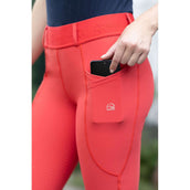 HKM Legging d'Équitation Aruba Full Grip Rouge