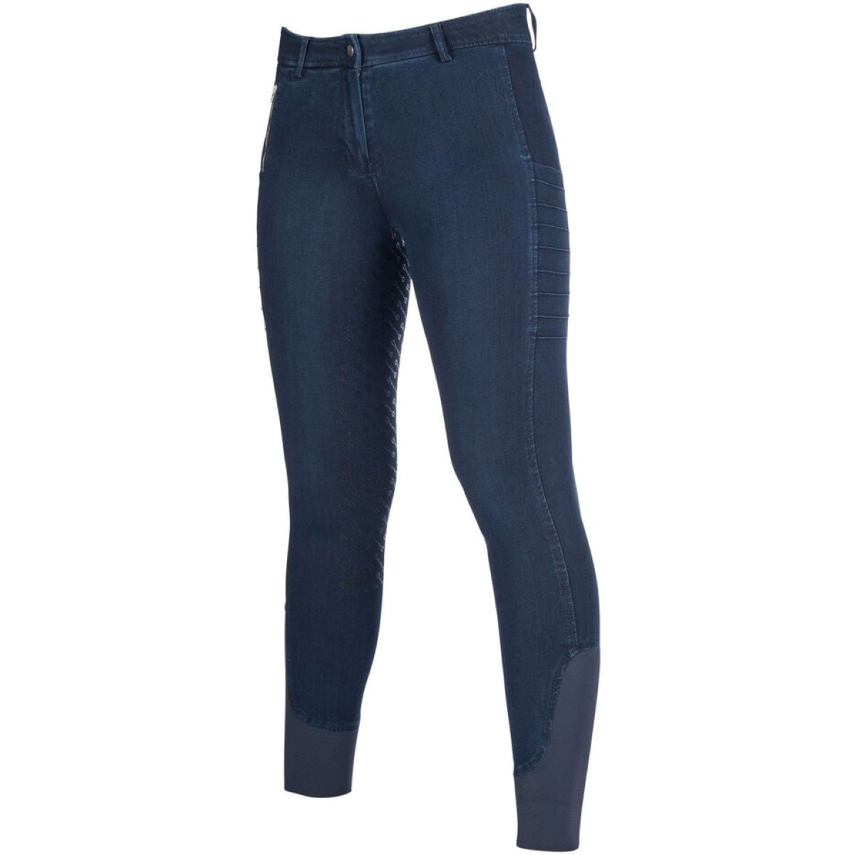 HKM Pantalon d'Équitation Aruba Denim Full Grip Bleu Foncé